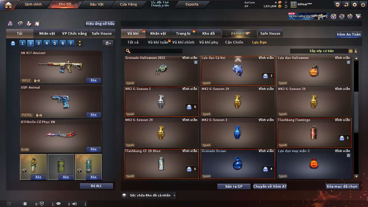 shop acc cf uy tin gia re